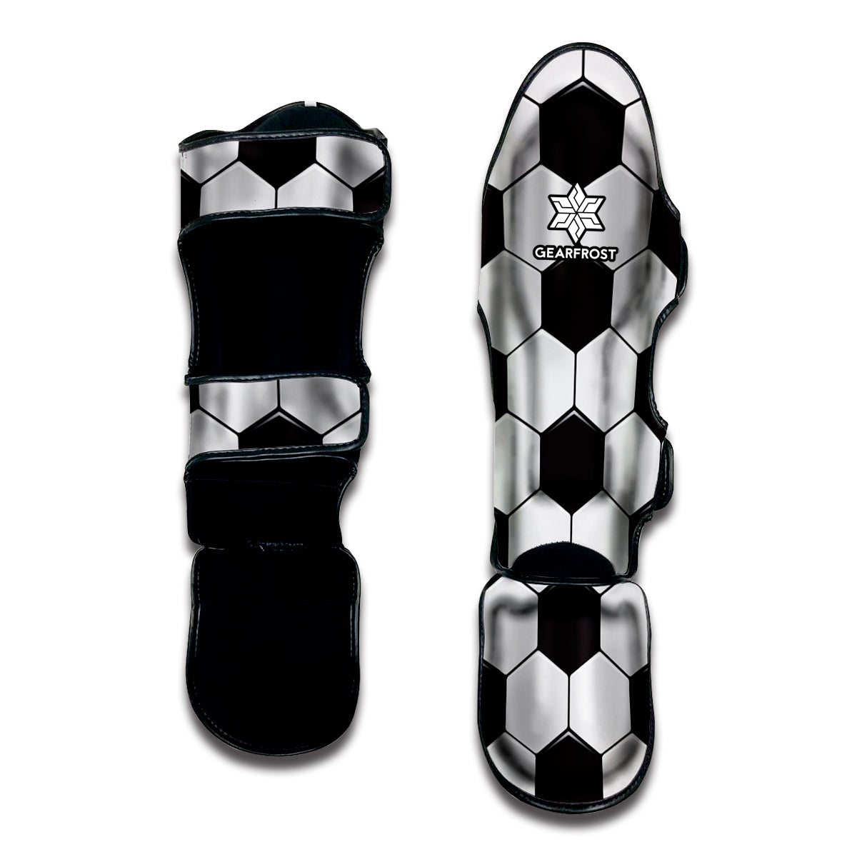Soccer Ball Texture Print Muay Thai Shin Guard