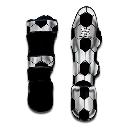 Soccer Ball Texture Print Muay Thai Shin Guard
