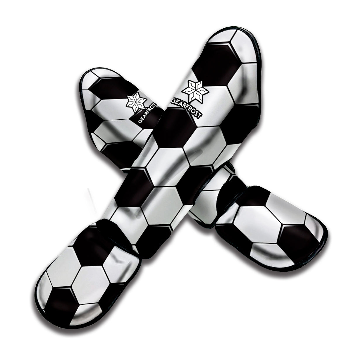 Soccer Ball Texture Print Muay Thai Shin Guard