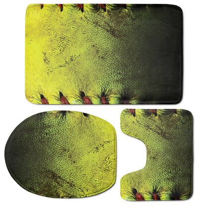 Softball Ball Print 3 Piece Bath Mat Set