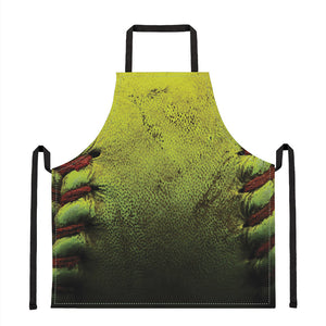 Softball Ball Print Apron