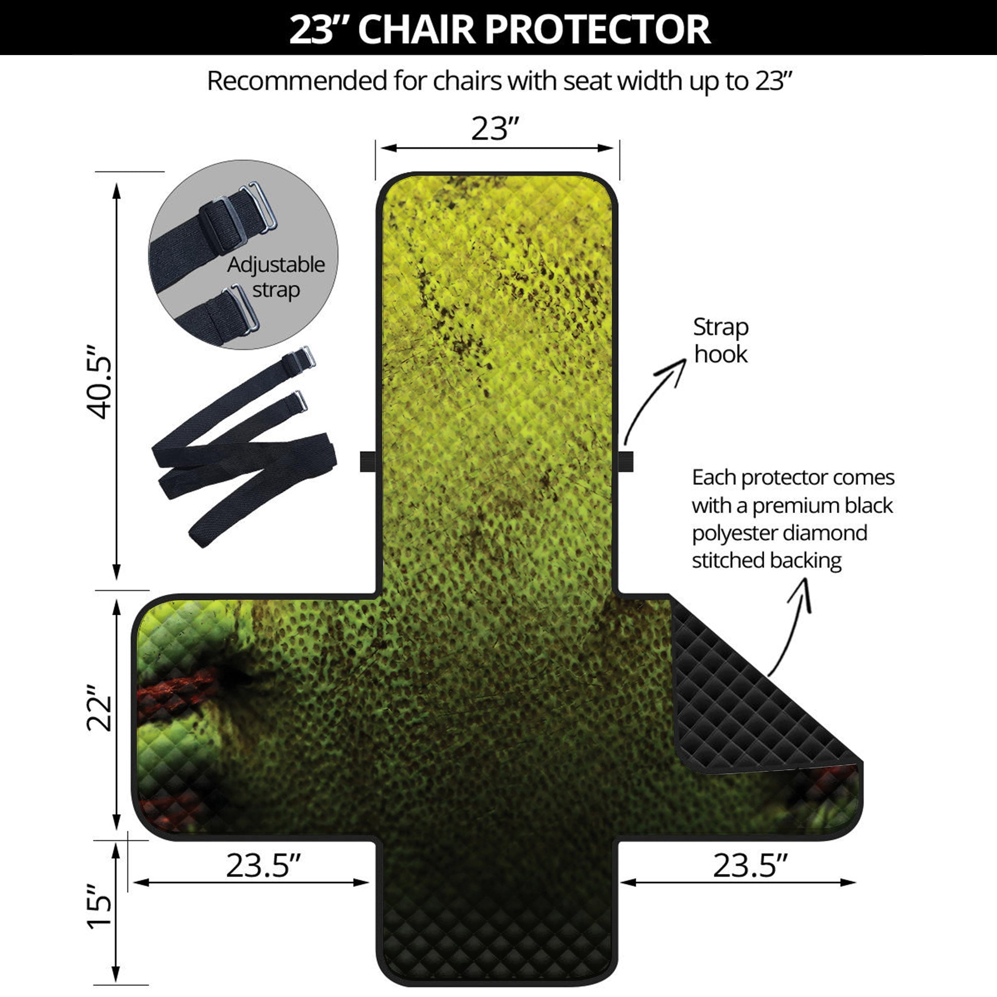 Softball Ball Print Armchair Protector