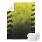 Softball Ball Print Blanket