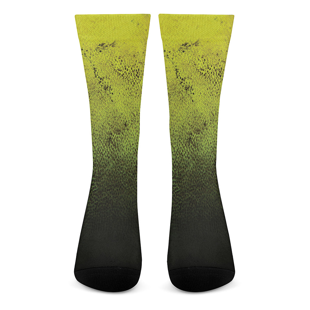 Softball Ball Print Crew Socks