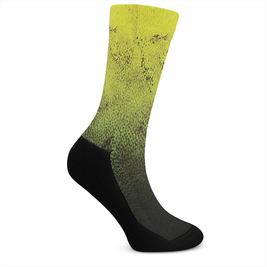 Softball Ball Print Crew Socks