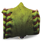 Softball Ball Print Hooded Blanket