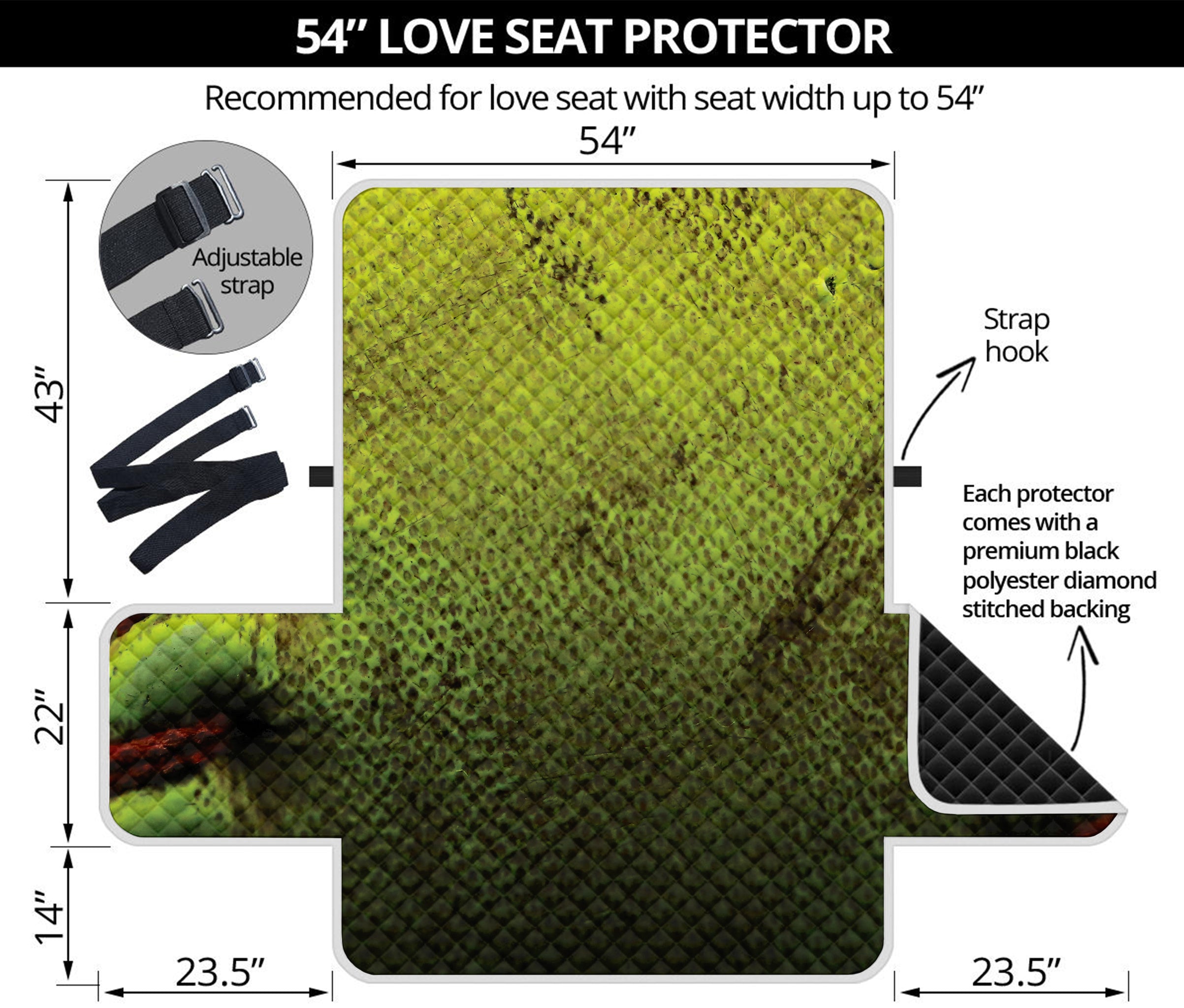 Softball Ball Print Loveseat Protector