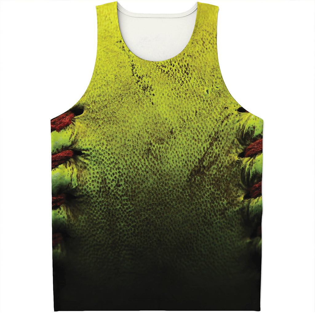 Softball Ball Print Men's Tank Top