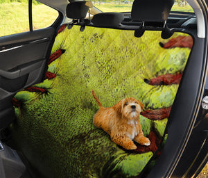 Softball Ball Print Pet Car Back Seat Cover