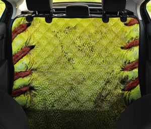 Softball Ball Print Pet Car Back Seat Cover