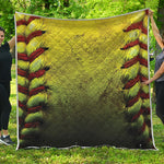 Softball Ball Print Quilt