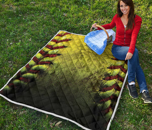 Softball Ball Print Quilt