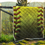 Softball Ball Print Quilt