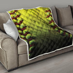 Softball Ball Print Quilt