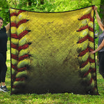 Softball Ball Print Quilt