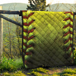 Softball Ball Print Quilt