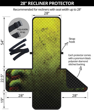 Softball Ball Print Recliner Protector