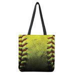 Softball Ball Print Tote Bag