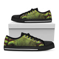 Softball Ball Print Black Low Top Sneakers