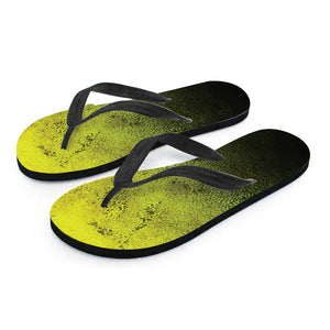 Softball Ball Print Flip Flops