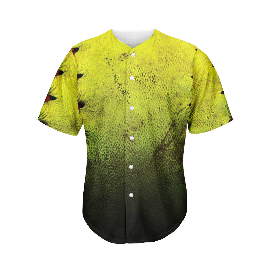 Softball Ball Texture Print Men's Baseball Jersey