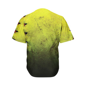 Softball Ball Texture Print Men's Baseball Jersey