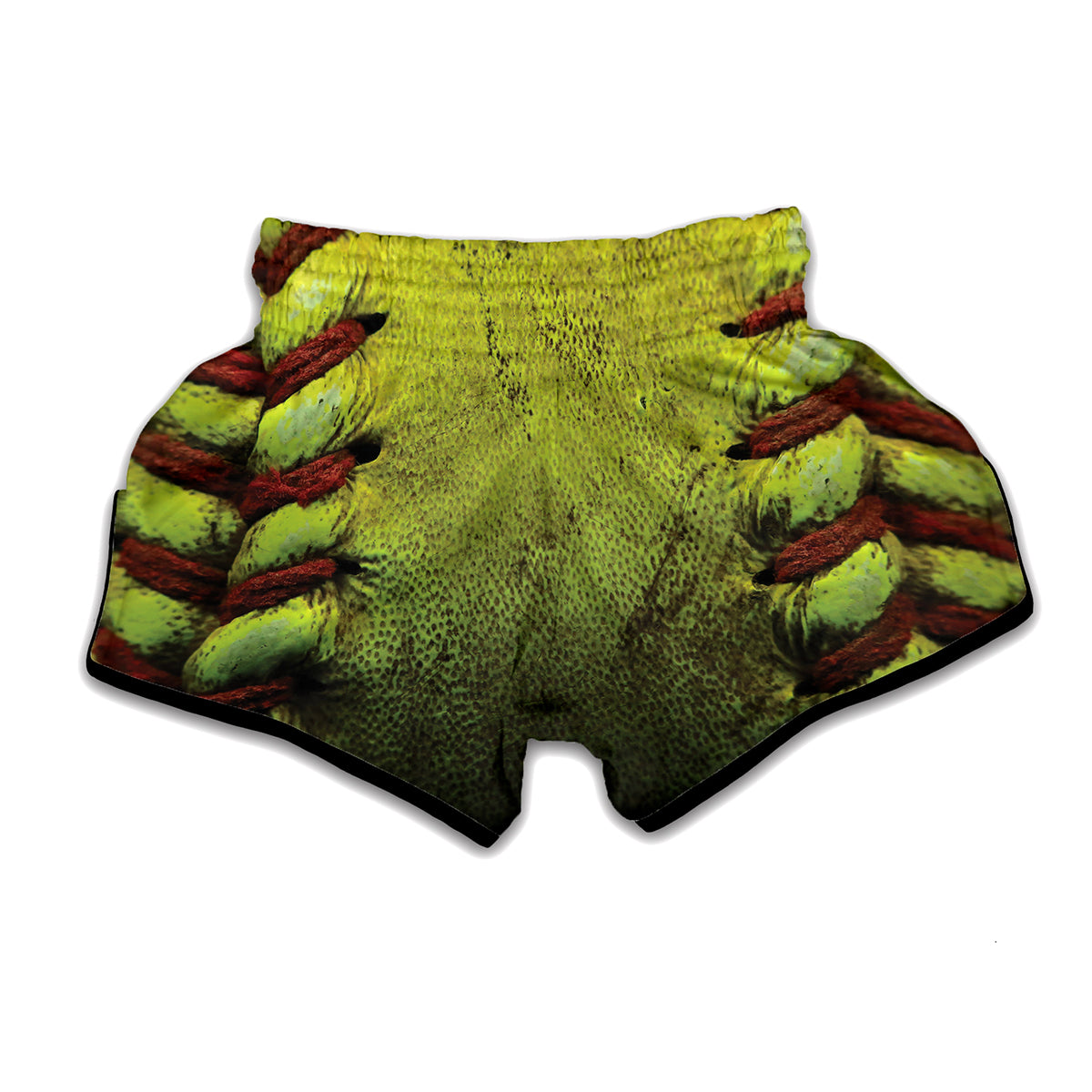 Softball Ball Texture Print Muay Thai Boxing Shorts