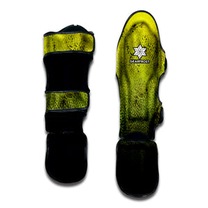 Softball Ball Texture Print Muay Thai Shin Guard