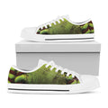 Softball Ball Print White Low Top Sneakers