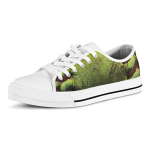 Softball Ball Print White Low Top Shoes