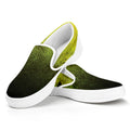 Softball Ball Print White Slip On Sneakers