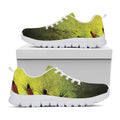 Softball Ball Print White Running Shoes