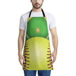 Softball Field And Ball Print Apron