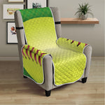 Softball Field And Ball Print Armchair Protector