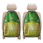 Softball Field And Ball Print Car Seat Organizers