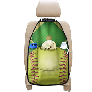 Softball Field And Ball Print Car Seat Organizers