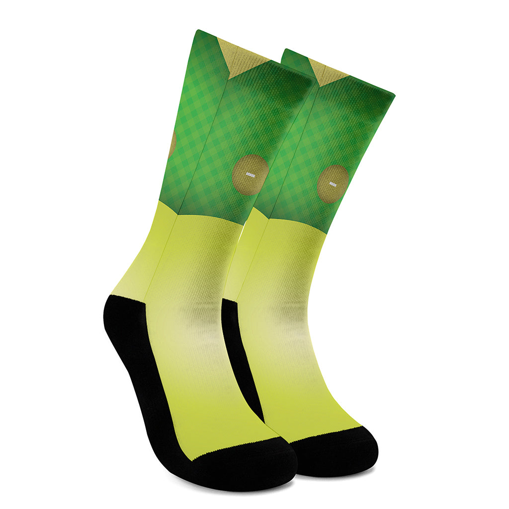 Softball Field And Ball Print Crew Socks