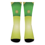 Softball Field And Ball Print Crew Socks