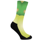 Softball Field And Ball Print Crew Socks