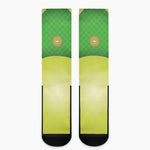 Softball Field And Ball Print Crew Socks