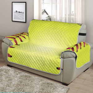 Softball Field And Ball Print Half Sofa Protector