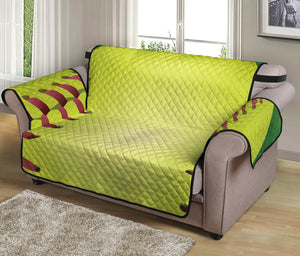 Softball Field And Ball Print Loveseat Protector