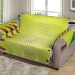 Softball Field And Ball Print Loveseat Protector