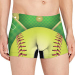 Softball Field And Ball Print Men's Boxer Briefs