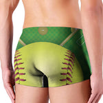 Softball Field And Ball Print Men's Boxer Briefs