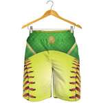 Softball Field And Ball Print Men's Shorts