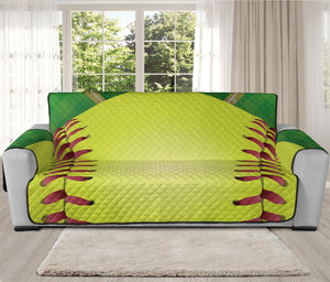 Softball Field And Ball Print Oversized Sofa Protector