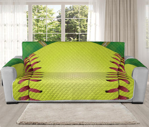 Softball Field And Ball Print Oversized Sofa Protector