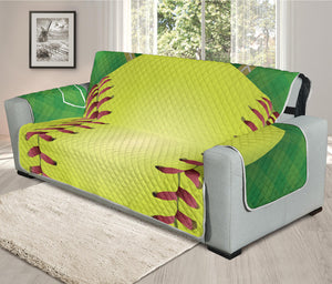 Softball Field And Ball Print Oversized Sofa Protector