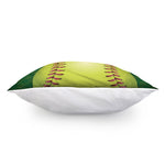 Softball Field And Ball Print Pillow Cover